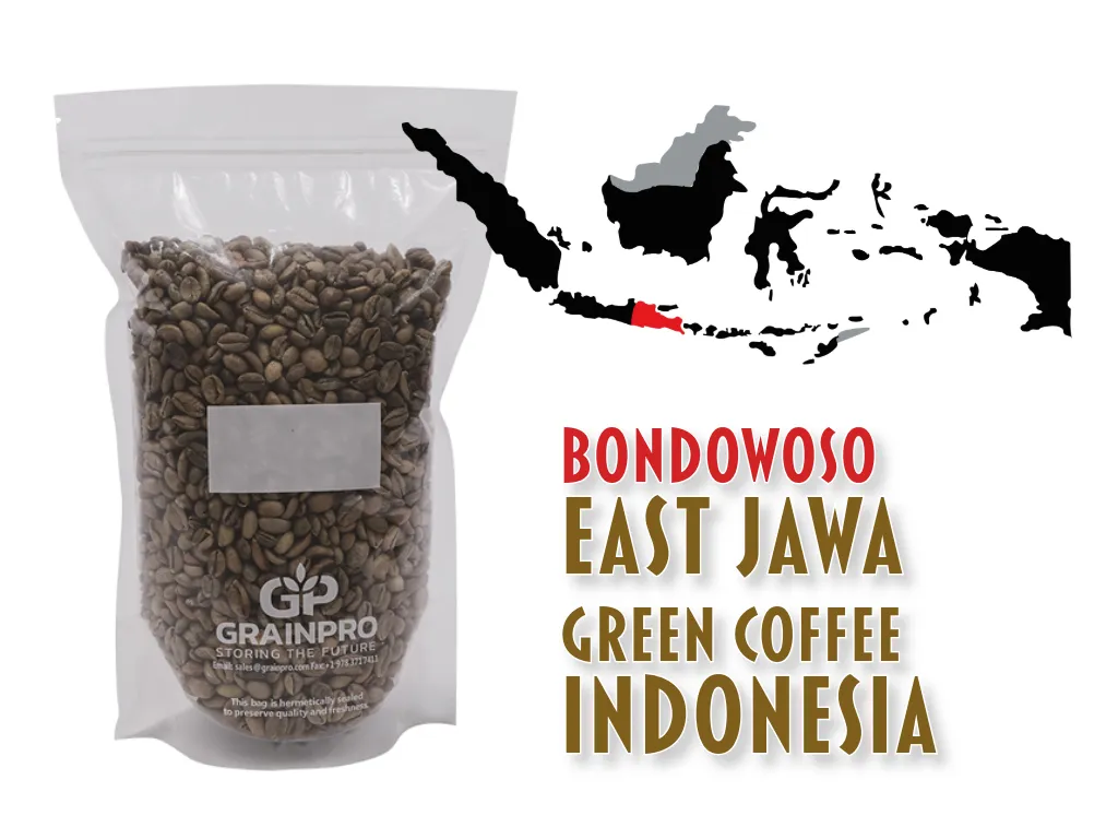 IKI WAE, Green Coffee Indonesia EAST-JAWA, DA'GABO, Grade 1 Arabica, Washed, 1kg
