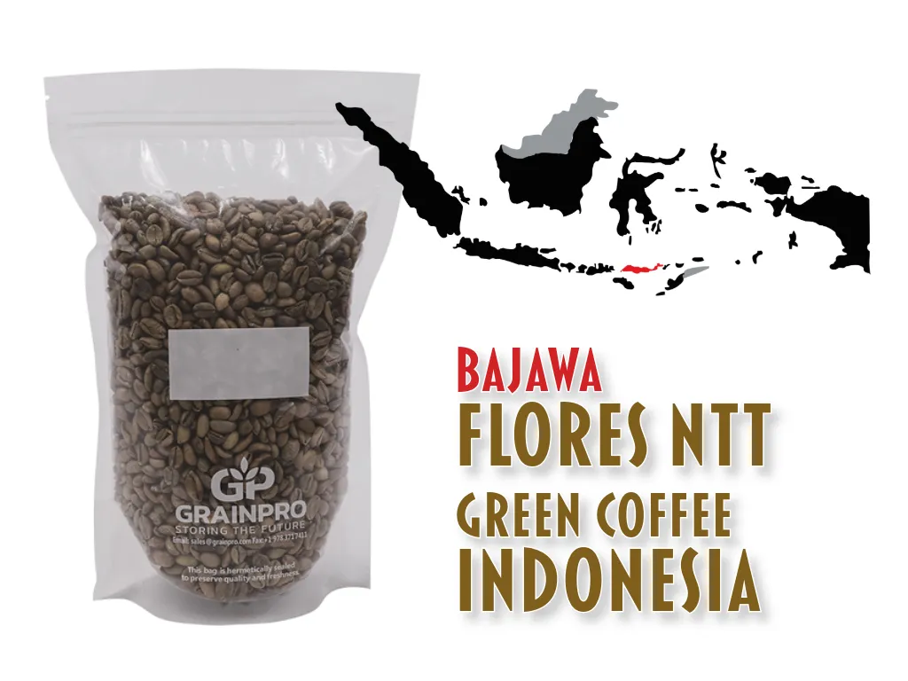 INERIE, Green Coffee Indonesia FLORES BAJAWA, DA'GABO, Grade 1 Arabica, Washed